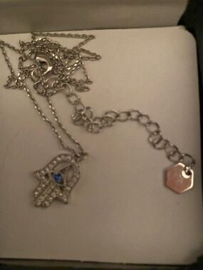 Touchstone Swarovski  Hamsa Necklace